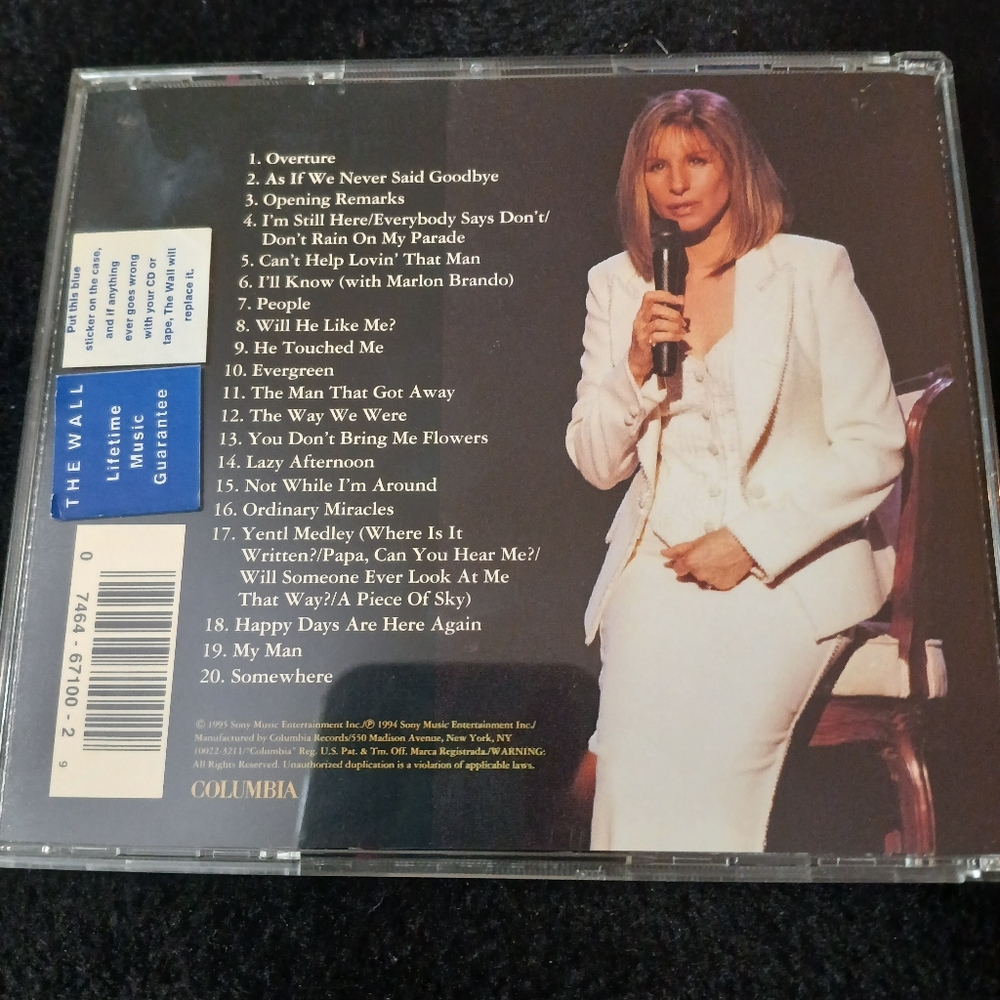 Barbra Streisand Barbra The Concert Highlights Music CD - Picture 2 of 2